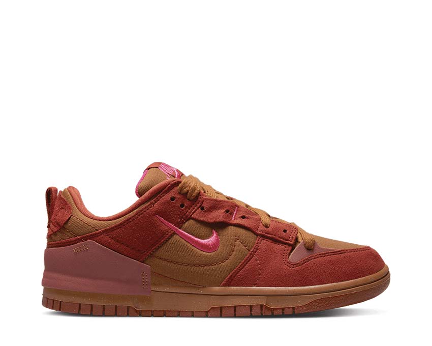 Nike Dunk Low Disrupt 2 Desert Bronze / Pink Prime - Rugged Orange DH4402-200