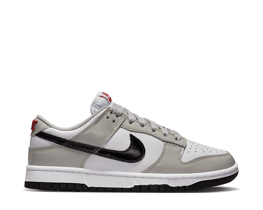 Nike Dunk Low Ess Lt Iron Ore / Black - White - University Red DQ7576-001