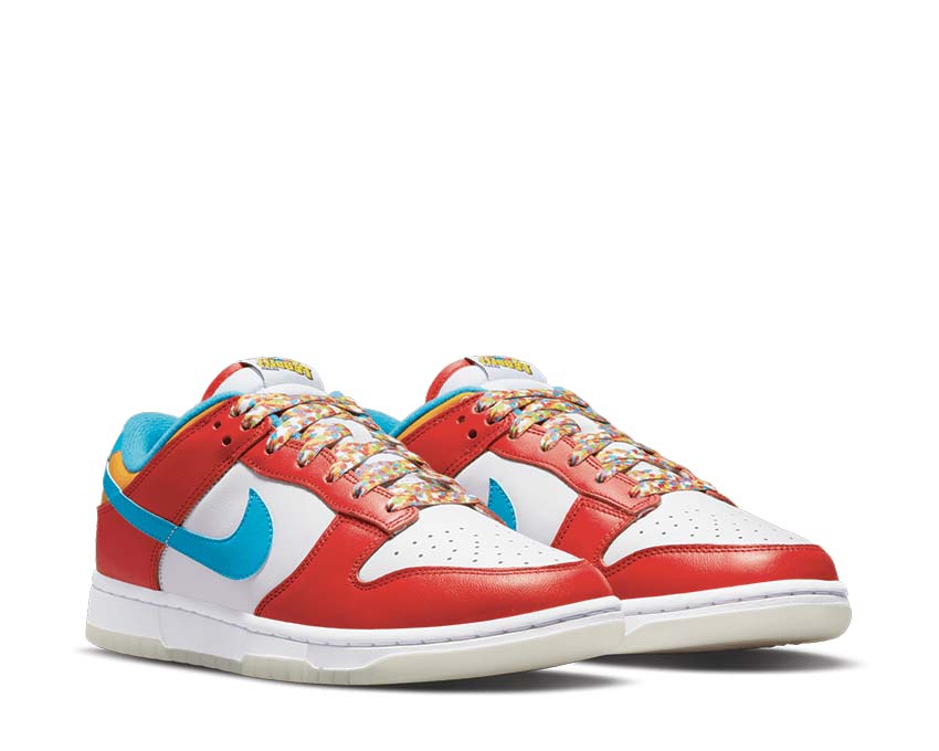 Nike Dunk Low QS Habanero Red / Laser Blue - White DH8009-600