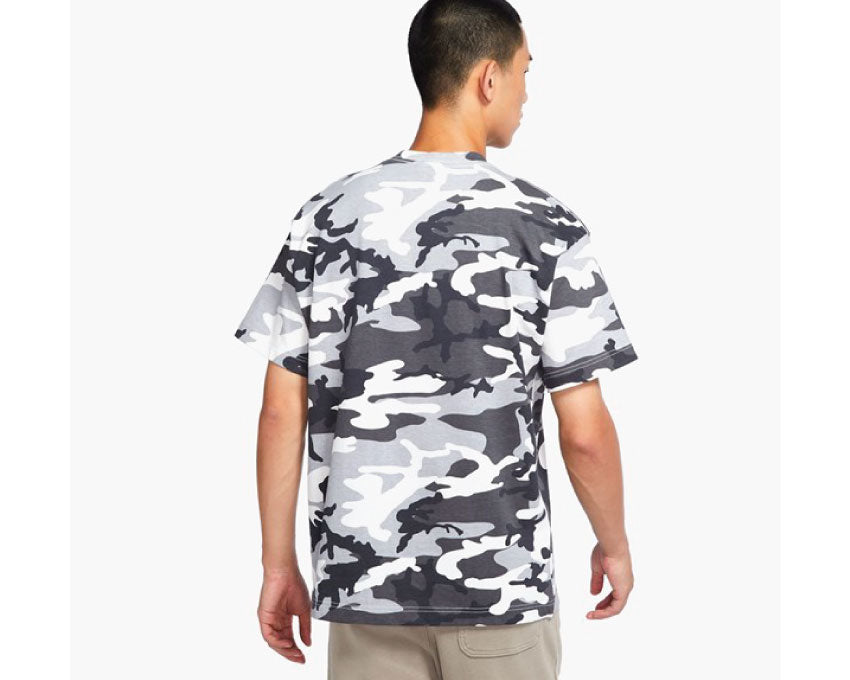 Nike NRG Solo Swoosh Tee Camo back view — cotton jersey camo