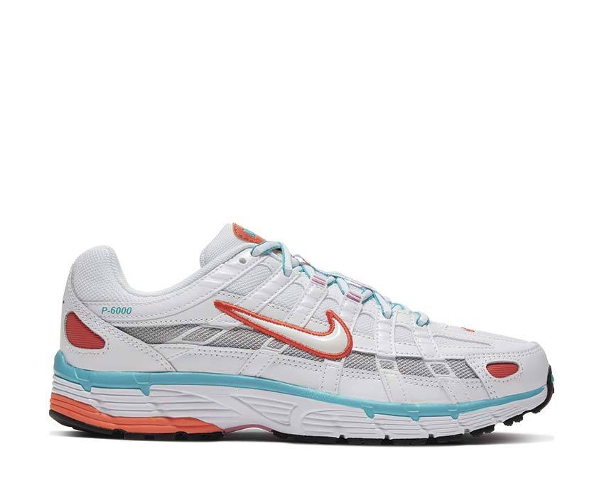 Nike P-6000 White / White - Oracle Aqua - Magic Flamingo BV1021-105