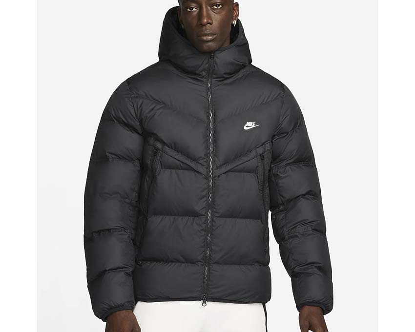 Nike Sportswear Storm Fit Windrunner Black Sail detail — adjustable hood