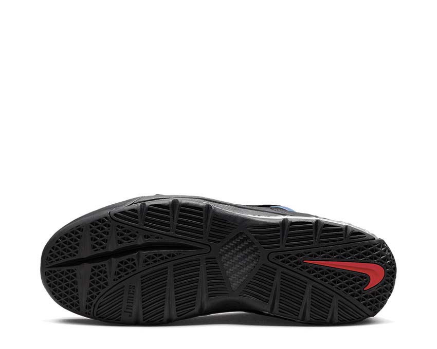 Nike Zoom Lebron 3 Black Metallic Silver — vista frontal hombre baloncesto